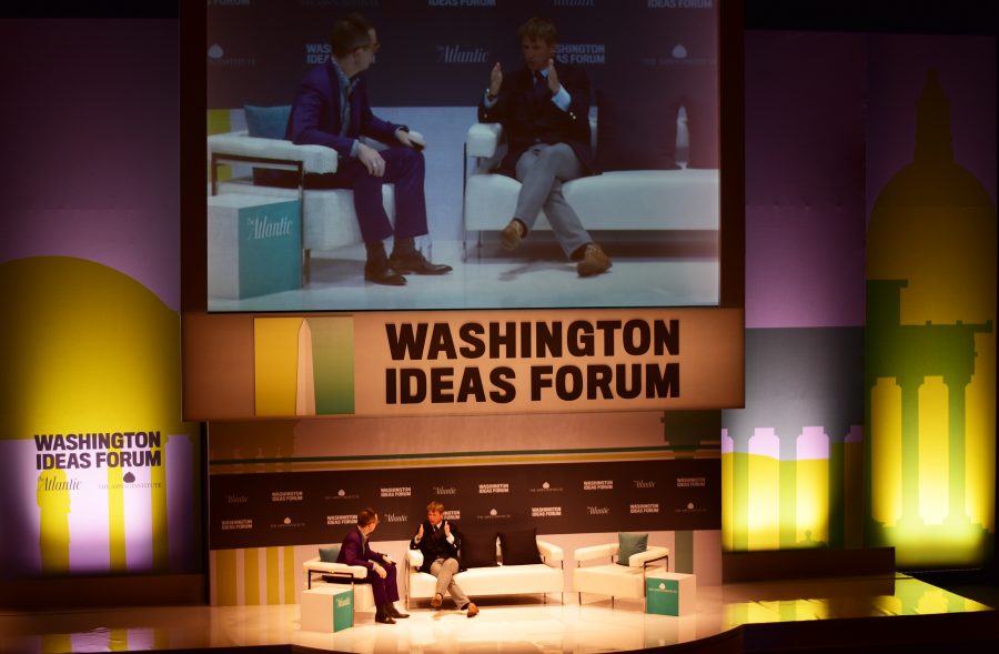 Journalists, mostly from Atlantic Magazine, interviewed newsmakers on September 30 and October 1, spreading ideas and information at the Washington Ideas Forum.