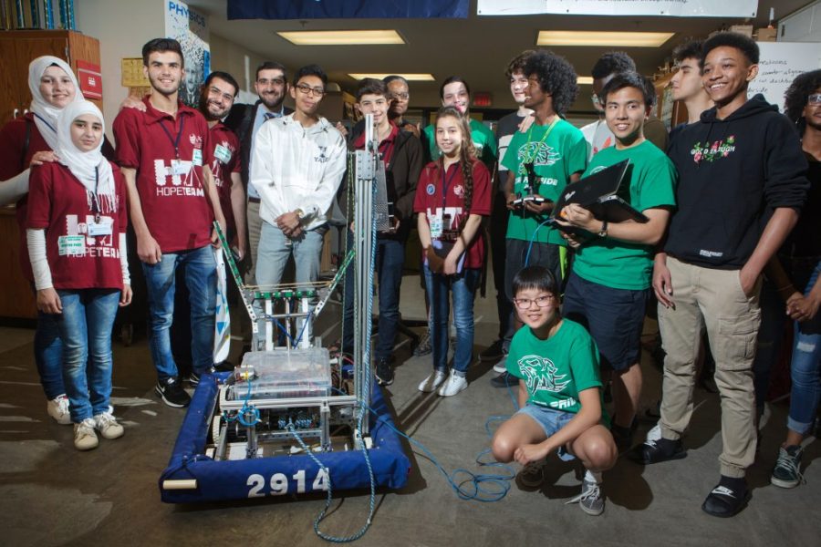 Syrian robotics team stops by Wilson