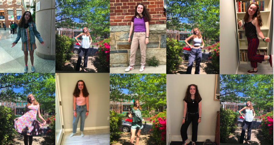 A series of spring outfits