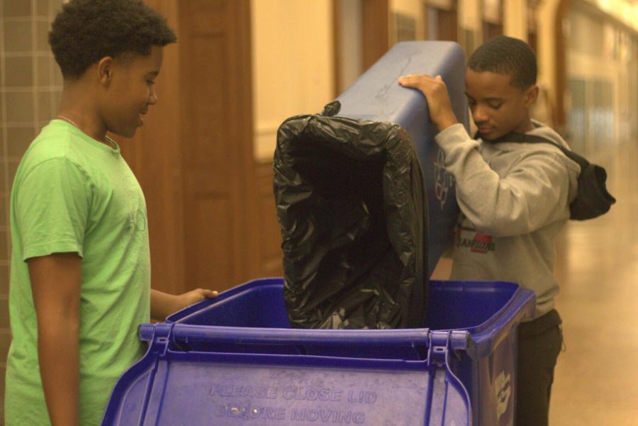 Dr. Moore seeks to instill environmental consciousness through mandatory recycling for students