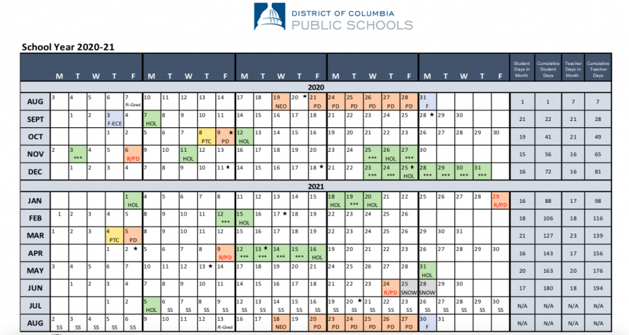 New DCPS calendar eliminates February break