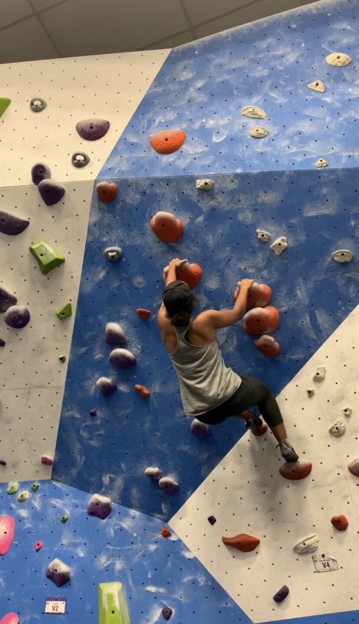 In retail and rock climbing, students mix passions and employment