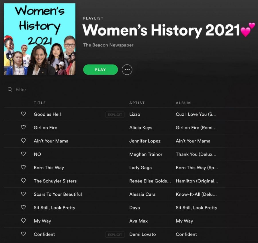 Ten songs for Women’s History Month