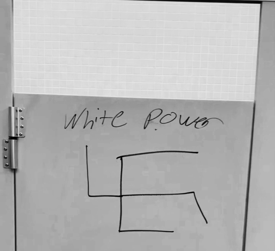 Hate symbols found in bathroom