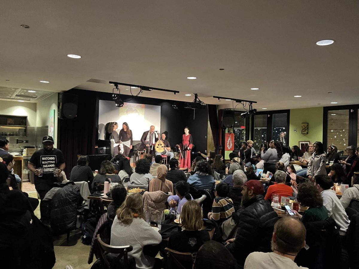 UNION UNITES - The Arab Student Union held a Palestinian culture night at Busboys and Poets. The union had to relocate after the event was shut down at JR during the planning period.