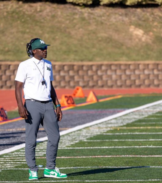ROGER THAT - Minoso Rodgers coaches the Tigers at home last season. The athletic department plans on starting a new chapter with the football team for the 2024-25 season. 