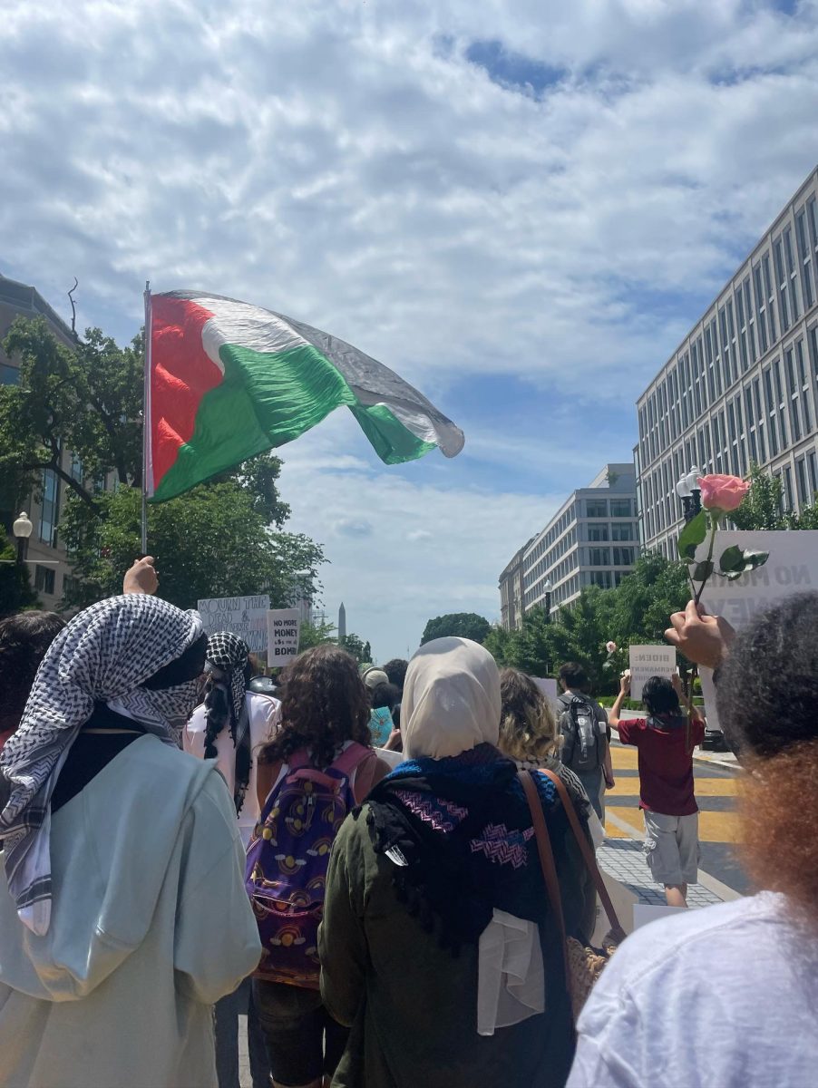 GAZA WALKOUT - DMV Students gathered at 11am in McPherson Square on May 24. The event rallied for Gaza.
